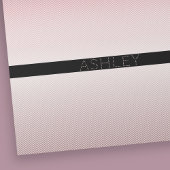 お名前 |薄型バラグラデーションおよび白ストライプ色 ラッピングペーパー