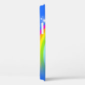 「お名前」(10文字)レインボーアクア Case-Mate iPhoneケース (裏面 / 右)