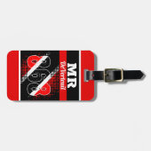 お名前/ 868ドットパターンフラグ ラゲッジタグ (正面横)