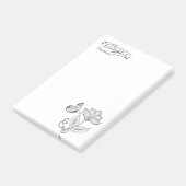 お名前 | Desk of Butterfly Flower ポストイット (アングル)