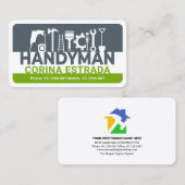 お名前Handyman Tools看板 名刺 (正面/裏面)