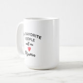 お呼びください ママ おばあちゃん 家族の愛称 コーヒーマグカップ (正面左)