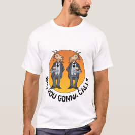 お呼びは誰ですか? ヤギ執事! 笑える漫画 Tシャツ
