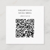 お問い合わせありがとうございますカードの梱包モダンを挿入 スクエア名刺 (裏面)