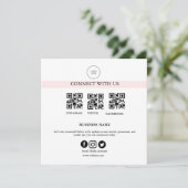 お問い合わせください ソーシャルメディア サイン | 企業 カード (スタンド正面)