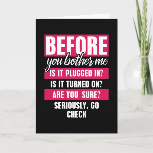 お問い合わせの前に、テクニカおもしろいルサポートをご利用ください カード (正面)