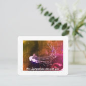 お問い合わせカード、サイズ： 4.25インチ×5.5インチ、紙悔やみや弔慰 シーズンカード (スタンド正面)