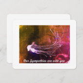 お問い合わせカード、サイズ： 4.25インチ×5.5インチ、紙悔やみや弔慰 シーズンカード (正面/裏面)