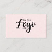 お問い合わせ:ピンクソーシャルメディアQRコードビジネス 名刺 (裏面)