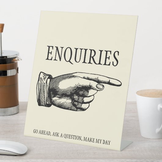 お問い合わせ – ヴィンテージビクトリアン指さし 台座サイン (インサイチュ)