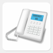 お問い合わせ 電話 スクエアシール (正面)