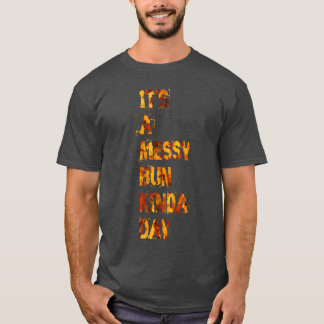 お団子ヘアが似合う日 Tシャツ