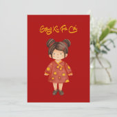 お団子ヘアの中国人少女　ゴン・シ・ファ・ツァイ シーズンカード (スタンド正面)