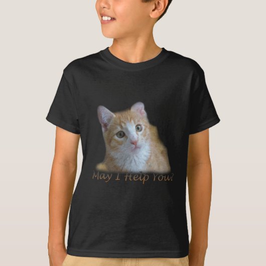 お困りですか? Tシャツ (正面)