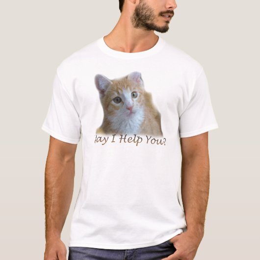 お困りですか? Tシャツ (正面)