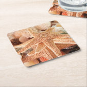 お土産として売られる干しスター2 スクエアペーパーコースター (アングル)