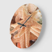 お土産として販売される乾燥した海の星2 ラージ壁時計 (傾斜)