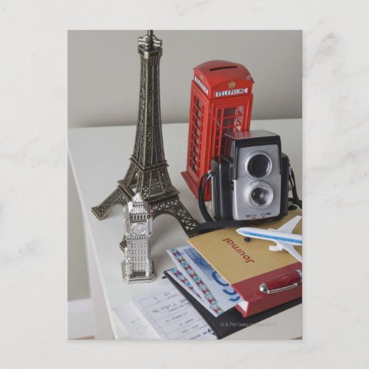 お土産とカメラ ポストカード (正面)