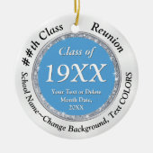 お土産アイテムのクラス懇親会、色の変更、 セラミックオーナメント (正面)