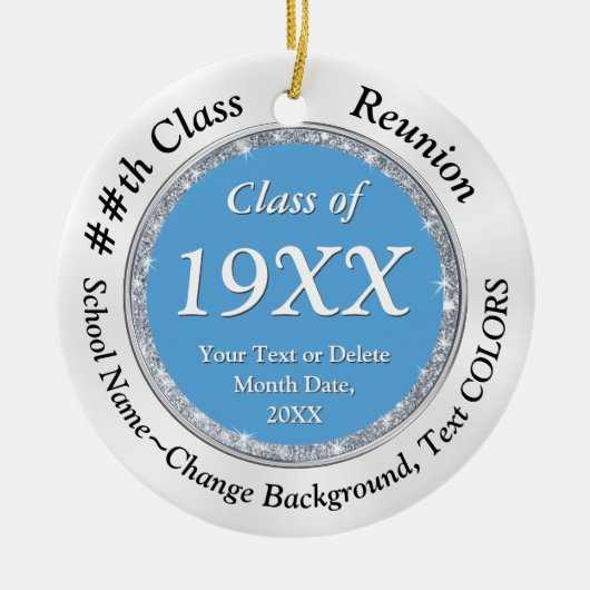 お土産アイテムのクラス懇親会、色の変更、 セラミックオーナメント (正面)