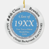 お土産アイテムのクラス懇親会、色の変更、 セラミックオーナメント (裏面)