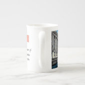 お土産コーヒーマグ – ミルウォーキー，ウィスコンシン ボーンチャイナマグカップ (裏面)