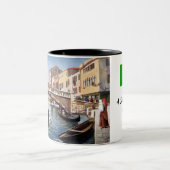 お土産コーヒーマグ – ヴェネツィア,イタリア ツートーンマグカップ (中央)