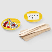 お土産スペインの文字丸ファン ハンドファン (組立なし)