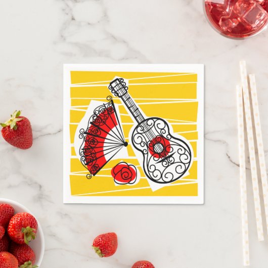 お土産スペインの紙ナプキン スタンダードカクテルナプキン (インサイチュ)