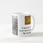 お土産マグカップ – GWR - "Bristolian"。 コーヒーマグカップ (正面右)