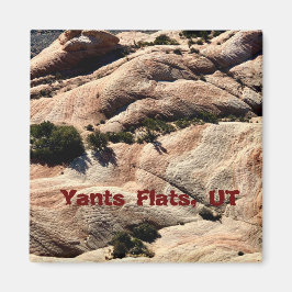 お土産マグネット：ヤントフラッツ、セントジョージ、UT マグネット