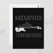 お土産メンフィスギターミュージックテネシーMemphis ポストカード (正面/裏面)