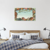 お土産#1 – 任意の都市、州 キャンバスプリント (インサイチュ (寝室))