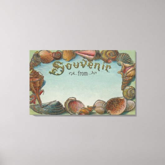 お土産#1 – 任意の都市、州 キャンバスプリント (正面)