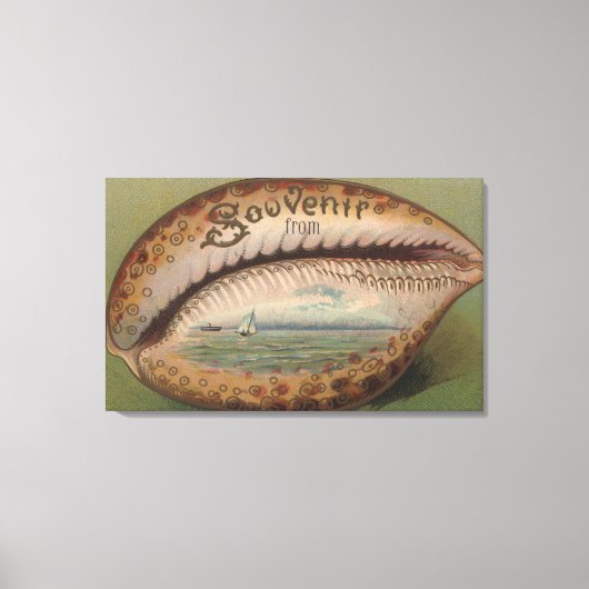 お土産#5 – 任意の都市、州 キャンバスプリント (正面)