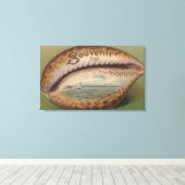 お土産#5 – 任意の都市、州 キャンバスプリント (インサイチュ (ウッドフロア))