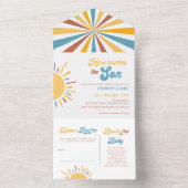 お坊ちゃんが生まれるよ！ベイビーシャワー オールインワン招待状 (内側)