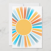 お坊ちゃんのベイビーシャワー 招待状 (裏面)