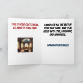 お城が新しいお祝い カード (内部)