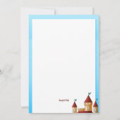 お城とユニコーンの招待状 招待状 (裏面)