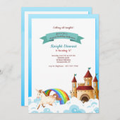 お城とユニコーンの招待状 招待状 (正面/裏面)