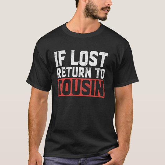 お失物になった場合は従兄弟までご返送ください Tシャツ (正面)