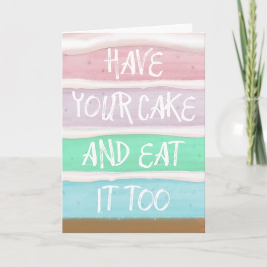 お好きなだけ カード (正面)