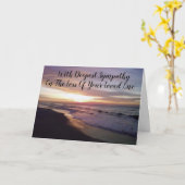 ***お好きなものを失う***悔やみや弔慰と修復 カード (黄色い花)