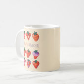 お好きなカスタードベリ図解入りの、写真付きのー コーヒーマグカップ (正面左)