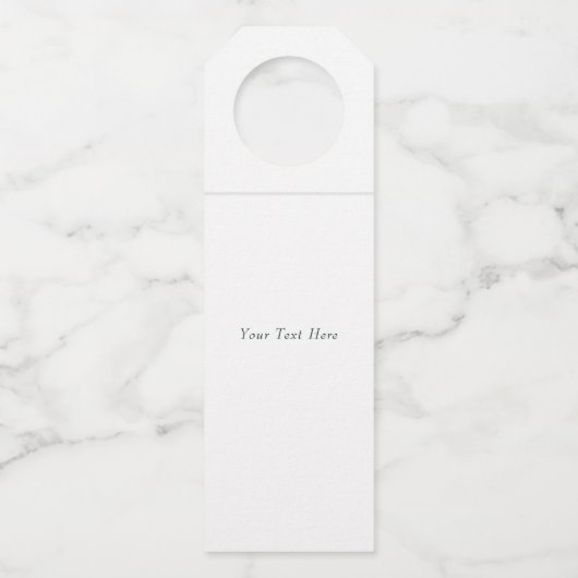 お好きなジュースを ミモサ シャンパンまたはプロセッコに ボトルネックタグ (裏面)