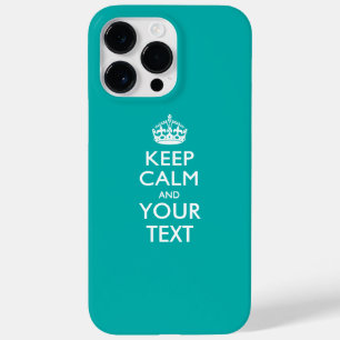 お好きなテキストでKEEP CALM風カスタムデザイン Case-Mate iPhone 14 PRO MAXケース