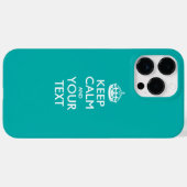 お好きなテキストでKEEP CALM風カスタムデザイン Case-Mate iPhoneケース (裏面 (横))