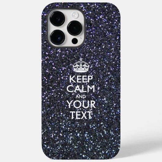 お好きなテキストでKEEP CALM ANDオリジナルデザイン Case-Mate iPhoneケース (裏面)