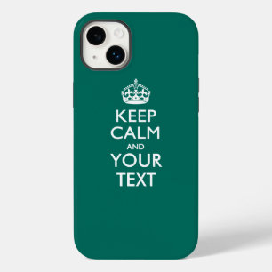 お好きなテキストでKEEP CALM ANDオリジナルデザイン Case-Mate iPhone 14 PLUSケース